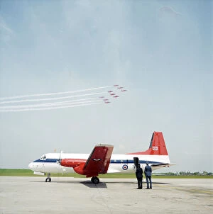 1980s Collection: Red Arrows over Birmingham International JLP01_10_16460