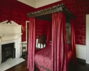 Marble Hill House Collection: Red Damask Bedchamber, Marble Hill House J020051