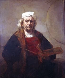 Male portraits Collection: Rembrandt - Self Portrait J910070