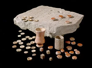 Archaeology Collection: Roman gaming board J970223