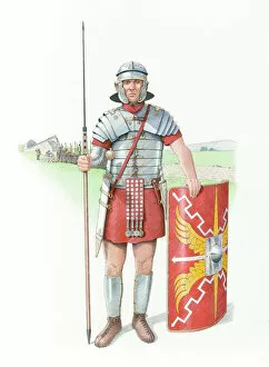 Illustration Collection: Roman legionary soldier IC048_145