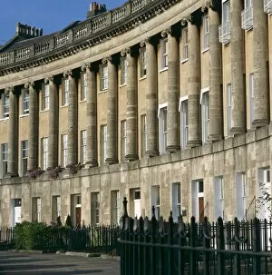 Georgian Buildings Collection: The Royal Crescent, Bath K991510