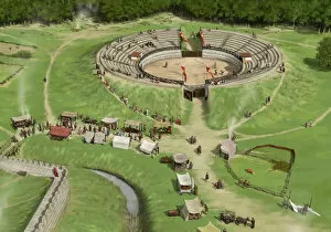 Reconstructing Roman Britain Collection: Silchester Roman City Amphitheatre N080914
