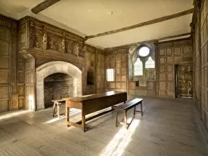 Stokesay Castle Collection: Solar Room, Stokesay Castle N080473