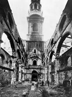 Destruction Collection: St Brides Church, London 1941 BB69_02583
