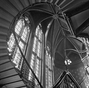 Ceiling Collection: St. Pancras Hotel staircase a062211