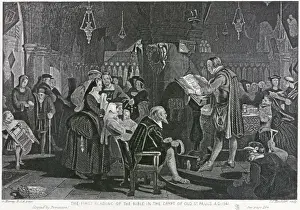 St Pauls Cathedral. First bible reading in the Crypt N110246