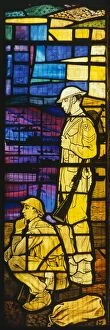 War Time Collection: Stained glass window, Royal Garrison Church, Portsmouth K011512