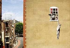 Window Collection: Stencil graffiti by Banksy N070361