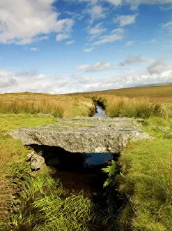 Moor Land Collection: Stone bridge, Dartmoor N071837