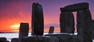 Miscellany Collection: Stonehenge at sunset N081236