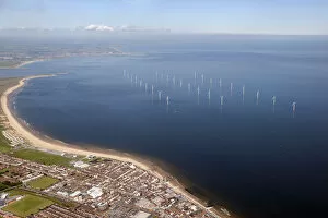North-East England from the air Collection: Teesside Wind Farm 28538_069