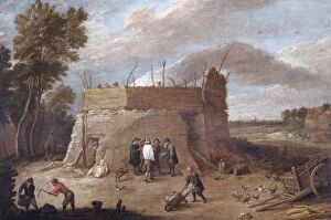 Images Dated 16th September 2011: Teniers - A Lime-kiln with Figures N070547