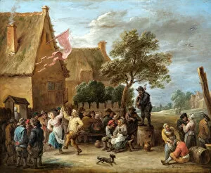 Images Dated 26th August 2009: Teniers - A Village Merrymaking at a Country Inn N070476