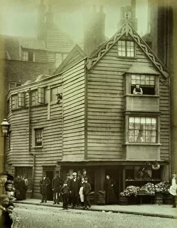 Shop Collection: Timber boarded house, City of London 1884 BL05123