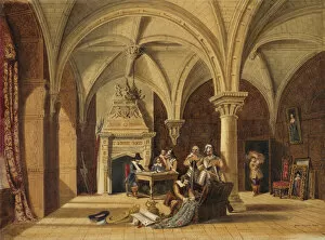 Paintings outside London Collection: Todd - Pillar Chamber at Bolsover Castle J940035