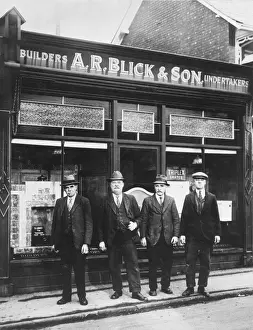 Photos From The 1930s Prints: The undertakers, Stonehouse, Gloucestershire BB92_20738