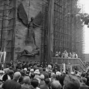 Coventry Cathedral Collection: Unveiling St Michael and the devil JLP01_08_057621c