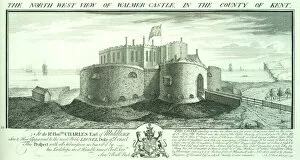 Images Dated 4th August 2008: Walmer Castle engraving N070832