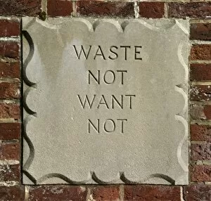 Signage Collection: Waste not want not DP139382