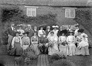 Images Dated 29th January 2010: Wedding Party c. 1910 BB98_01606