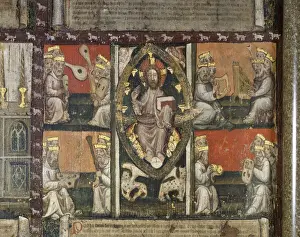 Westminster Abbey, Chapter House wall painting J020064