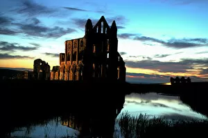 Gothic Collection: Whitby Abbey at sunset N080807