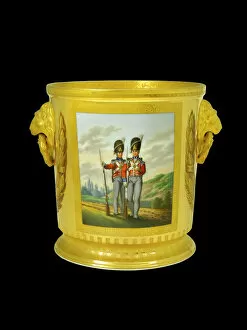Waterloo Collection: Wine cooler depicting British Foot Guards N081106