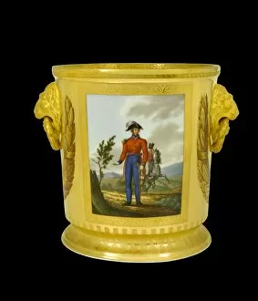 Waterloo Collection: Wine cooler showing a Prussian Hussar N081109