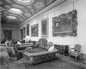 Images Dated 19th August 2009: Witley Court Picture Gallery c. 1920 BL25090