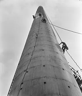 1960s Collection: Working on a chimney JLP01_08_060724